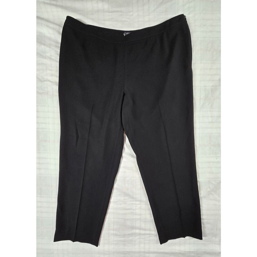 Lafayette 148 New York Womens Plus Size Finesse Crepe Bleecker Pant Black 18 NWT